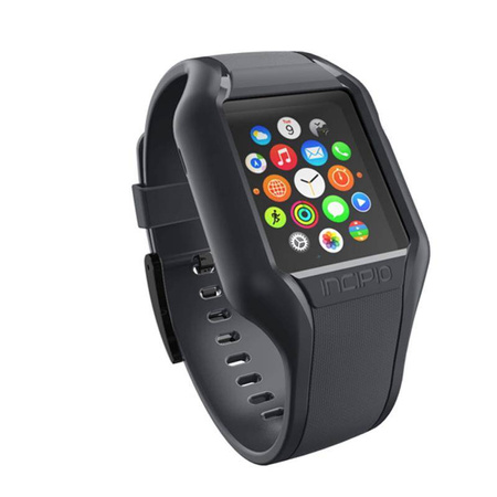 Incipio NGP Strap - Elastyczny pasek do Apple Watch, obudowa 38/40/41 mm (przydymiony) (WBND-008-SMK)