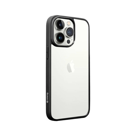 Crong Clear Cover - Etui iPhone 13 Pro Max (czarny) (CRG-CLRC-IP1367-BLK)