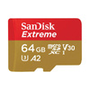 SanDisk Extreme microSDXC - Karta pamięci 64 GB A2 V30 UHS-I U3 170/80 MB/s z adapterem (SDSQXAH-064G-GN6AA)