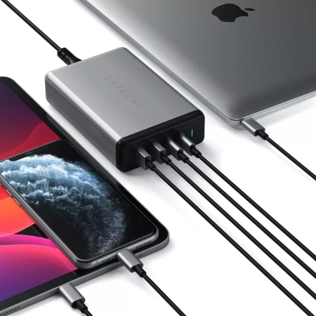 Satechi Ładowarka 108W Pro USB-C PD - Szary (ST-TC108WM)