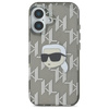 Karl Lagerfeld IML Karl Head Electroplated - Etui iPhone 16 (czarny) (KLHCP16SHKLPKHK)