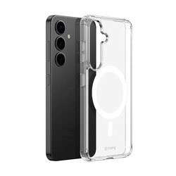 Crong Crystal Shield Magnetic - Etui Samsung Galaxy S25 MagSafe (przezroczysty) (CRGCSHMSGS25TRS)