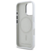 Karl Lagerfeld Silicone Shadow Metal Initial MagSafe - Etui iPhone 16 (biały) (KLHMP16SSCMKMPCH)