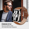 Crong Noble Band - Pasek z naturalnej skóry do Apple Watch 44/45/46/49 mm (Mokka) (CRG-44NOB-MKA)