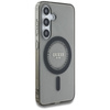 Guess Rhinestones Printed Classic Logo MagSafe - Etui do Samsung Galaxy S25 (czarny) (GUHMS25SPFTDTEK)