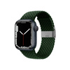 Crong Wave Band – Pleciony pasek do Apple Watch 44/45/46/49 mm (zielony) (CRG-44WAV-GRN)