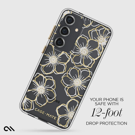 Case-Mate Floral Gems - Etui Samsung Galaxy S24 (Gold) (CM053432)