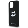 Karl Lagerfeld Silicone Choupette Head Print MagSafe - Etui iPhone 16 Pro (czarny) (KLHMP16LSCHPPLK)