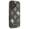 Guess Peony On 4G Background MagSafe - Etui iPhone 16 (brązowy) (GUHMP16SP4PWPW)