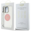 Guess IML Metal Colored Circle Classic Logo MagSafe - Etui do iPhone 16 Pro (różowy) (GUHMP16LHTDRCEDP)
