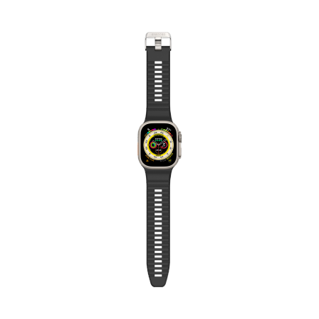 Decoded Ultra Traction - silikonowy pasek do Apple Watch 49/45/44/42 mm Gen 1-9 - SE (black) (D24AWS49UTS1GE)