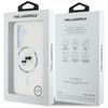 Karl Lagerfeld Button Karl & Choupette Heads Printed Logo MagSafe - Etui Samsung Galaxy S25 (biały) (KLHMS25SHLSKCH)