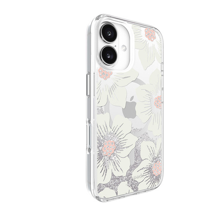Kate Spade New York Liquid Glitter MagSafe - Etui iPhone 16 (Hollyhock Floral) (KS054600)
