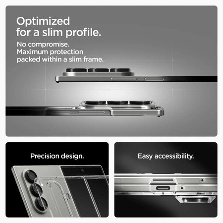 Spigen Airskin Mag MagSafe - Etui do Samsung Galaxy Z Fold 7 (Clear/White) (ACS09545)