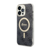Guess 4G MagSafe - Etui iPhone 14 Pro Max (Czarny) (GUHMP14XH4STK)