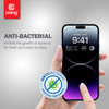 Crong Anti-Bacterial 3D Armour Glass - Szkło hartowane 9H na cały ekran iPhone 14 Pro Max + ramka instalacyjna (CRG-AB3DAG-IP14PM)