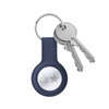 Crong Silicone Case with Key Ring – Etui ochronne brelok do Apple AirTag (granatowy) (CRG-ATS-BLUE)