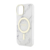 Guess Marble MagSafe - Etui iPhone 14 Plus (Biały) (GUHMP14MPCUMAH)