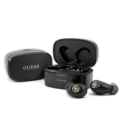 Guess Wireless Earphones 5.0 4H - Słuchawki TWS + stacja dokująca (czarny) (GUTWSJL4GBK)