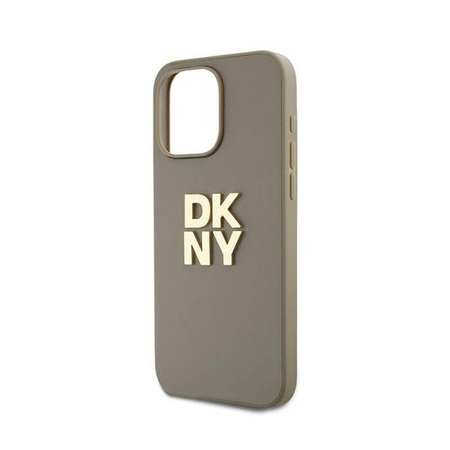 DKNY Wrist Strap Stock Logo - Etui iPhone 15 Pro Max (beżowy) (DKHCP15XPBSWSE)