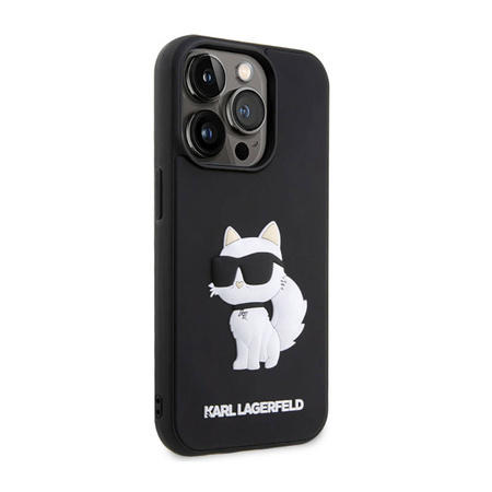 Karl Lagerfeld 3D Rubber NFT Choupette - Etui iPhone 14 Pro Max (Czarny) (KLHCP14X3DRKHNK)