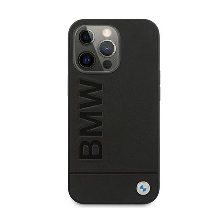BMW Signature Logo Imprint - Etui iPhone 13 Pro Max (Czarny) (BMHCP13XSLLBK)
