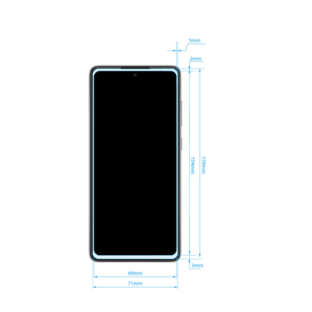 Crong 7D Nano Flexible Glass – Niepękające szkło hybrydowe 9H na cały ekran Samsung Galaxy A72 (CRG-7DNANO-SGA72)