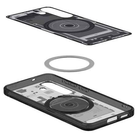 Spigen Ultra Hybrid Mag MagSafe - Etui do Samsung Galaxy S25 (Zero One Black) (ACS09003)