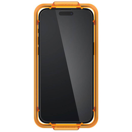 Spigen Alm Glass FC 2-Pack - Szkło hartowane do iPhone 15 2 szt (Czarna ramka) (AGL06906)