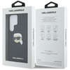 Karl Lagerfeld Leather Monogram Pin Logo Karl Head - Etui Samsung Galaxy S25 Ultra (czarny) (KLHCS25LPGKLKIPK)