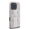 Guess 4G Printed Stripes MagSafe - Etui iPhone 16 Pro (różowy) (GUHMP16LP4RPSP)