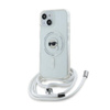 Karl Lagerfeld Crossbody IML Karl Head MagSafe - Etui iPhone 15 / 14 / 13 (przezroczysty) (KLHMP15SHCKHNT)