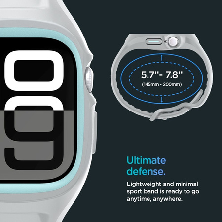 Spigen Liquid Air Pro - Pasek z obudową do Apple Watch 10 46 mm (Grey) (ACS09318)