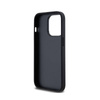 DKNY Leather Checkered Mono Pattern & Printed Stripes - Etui iPhone 14 Pro (czarny) (DKHCP14LPCPTSSK)