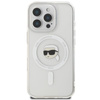 Karl Lagerfeld IML Metal Karl Head MagSafe - Etui iPhone 16 Pro Max (biały) (KLHMP16XHLSKIH)