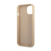 Guess Saffiano Triangle Logo Case – Etui iPhone 13 mini (beżowy) (GUHCP13SPSATLE)
