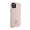 Guess Silicone Logo Strass 4G - Etui iPhone 15 (różowy) (GUHCP15SM4DGPP)