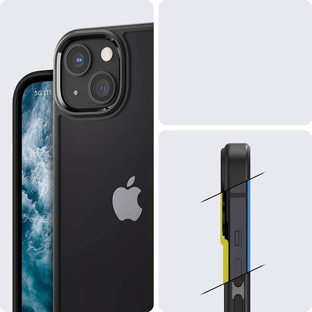 Spigen Ultra Hybrid - Etui do iPhone 13 (Czarny) (ACS03523)