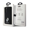 Karl Lagerfeld Silicone Karl & Choupette Metal Pin - Etui Samsung Galaxy S24+ (czarny) (KLHCS24MSMHKCNPK)