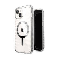 Speck Gemshell Grip + MagSafe - Etui do iPhone 16e / iPhone 15 / iPhone 14 / iPhone 13 (Clear / Chrome Finish) (150494-3223)