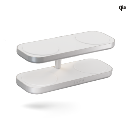 ZENS Quattro Wireless Charger Pro 4 - ładowarka bezprzewodowa Qi2 do czterech urządzeń (4x15W) kompatybilna z MagSafe (white) (ZEQC01W/00)