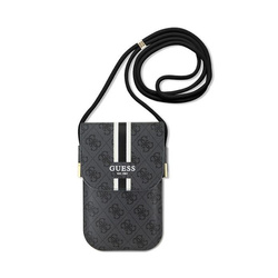Guess 4G Stripes - Torebka crossbody na telefon (czarny) (GUOWBP4RPSK)