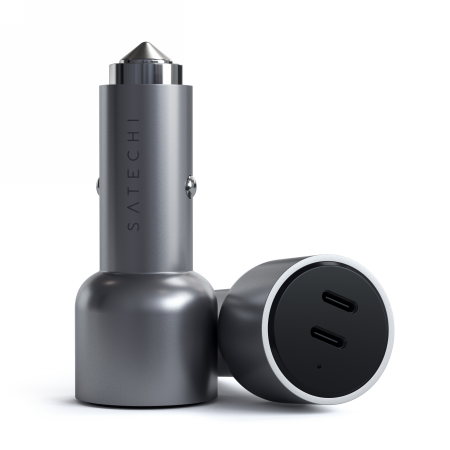 Satechi Dual - ładowarka samochodowa 40W 2x USB-C PD - czarny (ST-U2C40CCM)