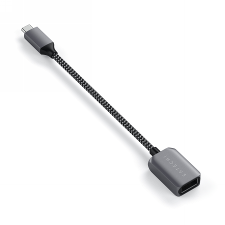 Satechi USB-C to USB 3.0 Adapter - aluminiowy adapter przejściówka USB-C - USB-A 3.0 (space gray) (ST-UCATCM)