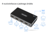 Unitek Rozgałęźnik sygnału HDMI 1.4, 1 IN - 4 OUT, 4K, czarny (V1109A)