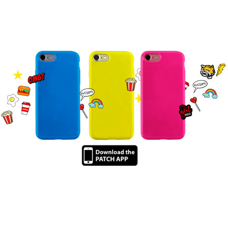 PURO Patch Mania - Etui Samsung Galaxy A3 (2017) w zestawie 5 naklejek (żółty) (SGGA317PM1GRN)