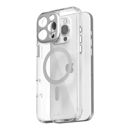 Moshi iGlaze MagSafe - Etui iPhone 16 Pro Max (Luna Silver) (99MO241014)