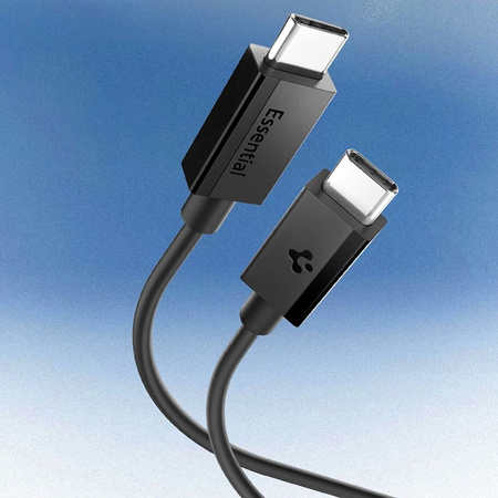 Spigen EB6010CC Essential - Kabel USB-C do USB-C PD 60W 1m (Czarny) (ACA08718)