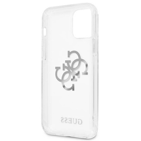 Guess 4G Big Logo Charm - Etui iPhone 12 Pro Max (srebrny charms) (GUHCP12LKS4GSI)
