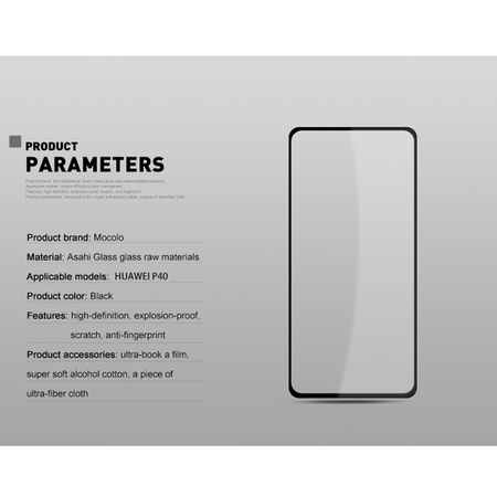 Mocolo 2.5D Full Glue Glass - Szkło ochronne Huawei P40 (HW4678)
